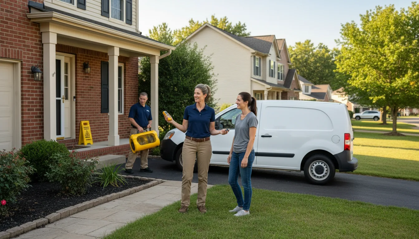 Water restoration image for Water Damage & Restoration Services in Cedar Grove, IN